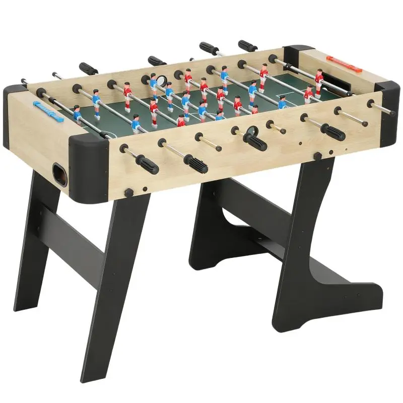 Foldable Wooden Foosball Table for Kids, 118 cm