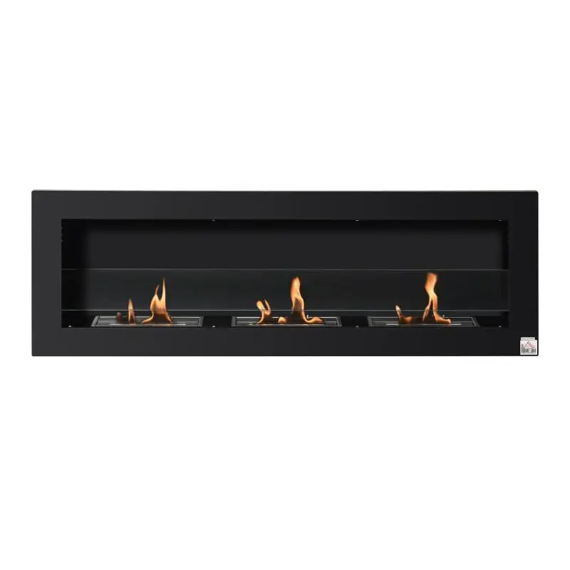 Wall-Mounted Bio-Ethanol Fireplace, 2000 W