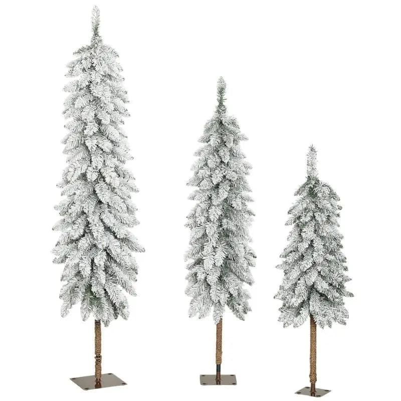 Set of 3 Artificial Fir Trees, 90, 120 and 150 cm