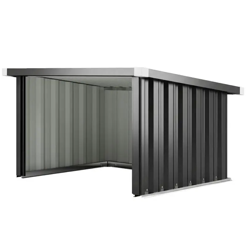 Robot Mower Shelter, 108 × 86 × 62.5 cm, Dark Grey