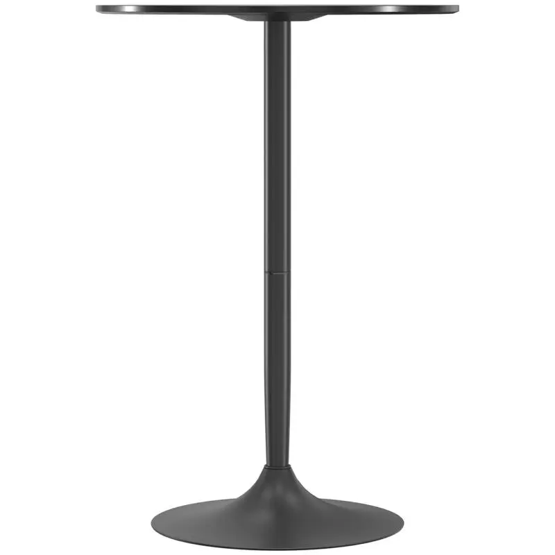 Round High Bar Table, 70 cm, Black