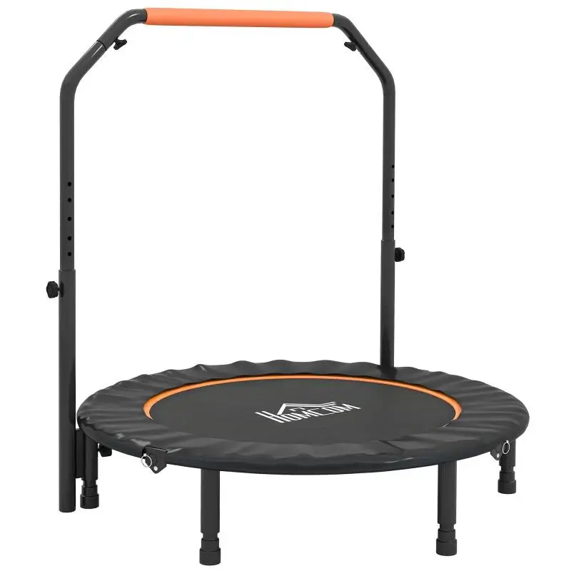 Foldable Fitness Mini Trampoline with Handlebar