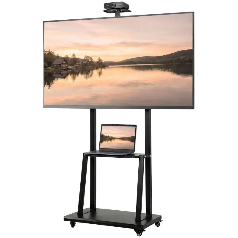TV Cart for 32-75 Inch Screens with Wheels