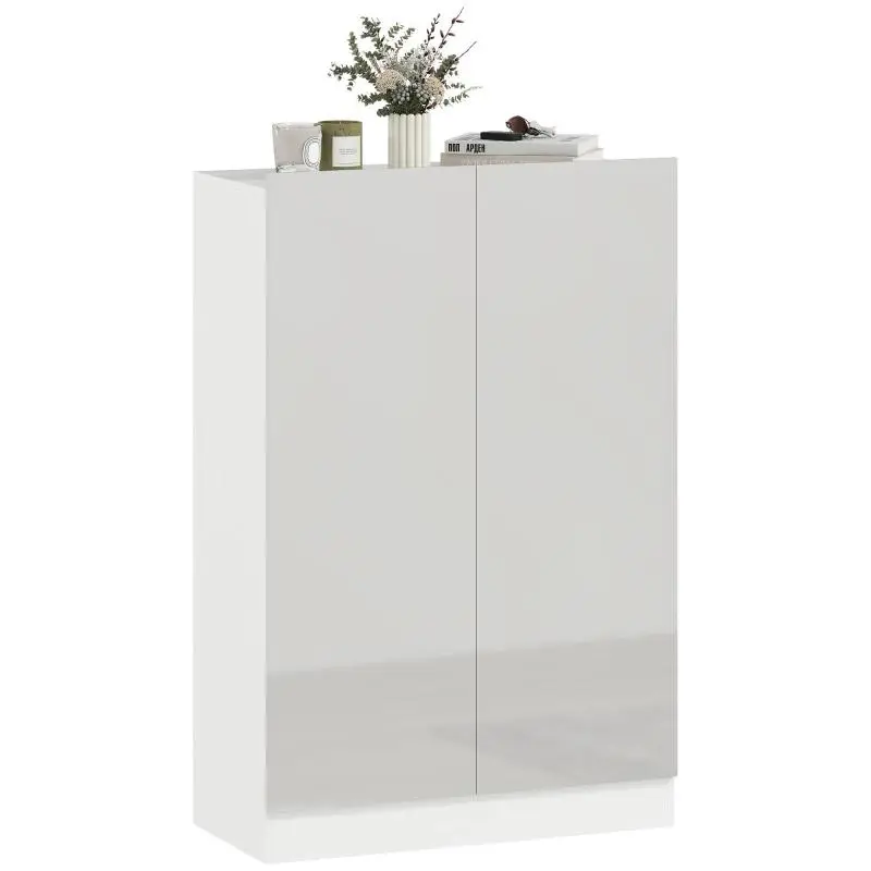 5-Tier Shoe Cabinet for 20 Pairs, White