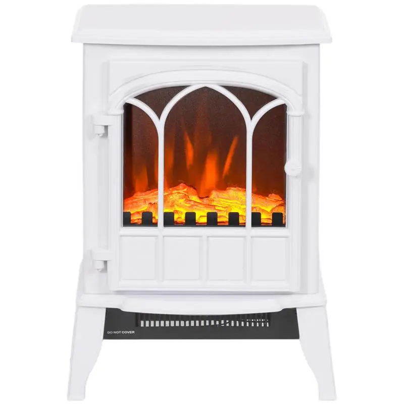 Freestanding Electric Fireplace with Flame Effect