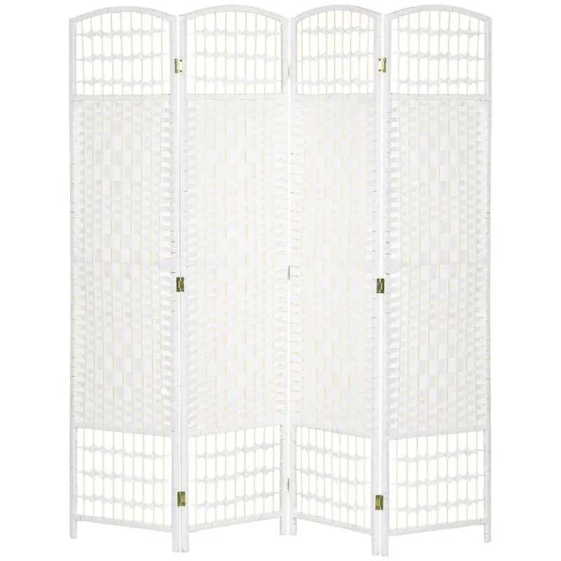 4-Panel Folding Room Divider, 160 x 170 cm
