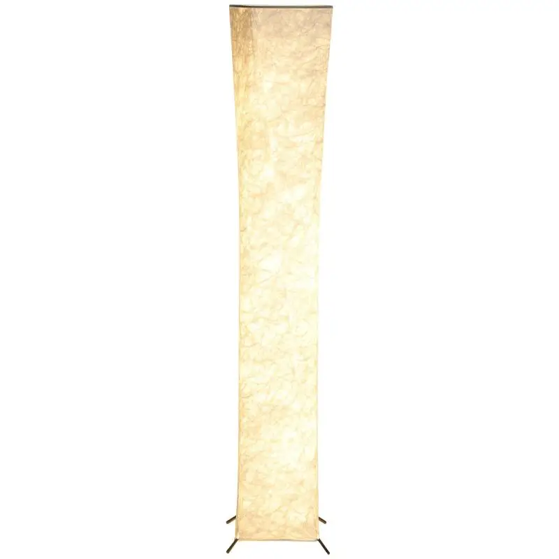 Floor Lamp with Paper Shade, White