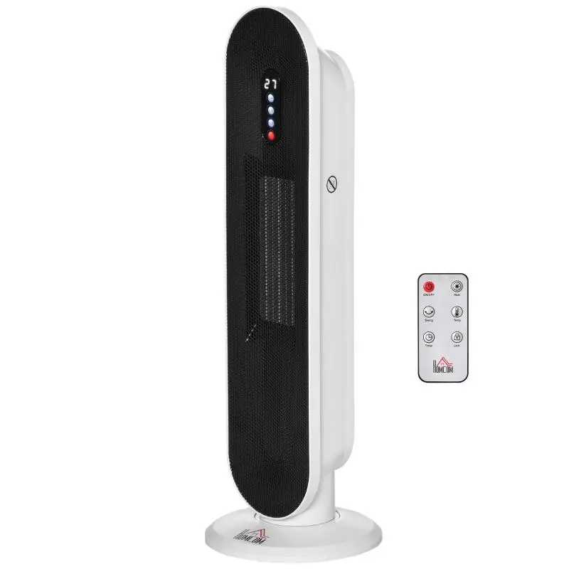 Oscillating Fan Heater, 2000 W, White