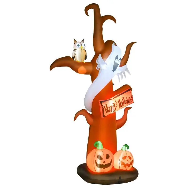 Self-Inflating Halloween Decoration with LED Lights