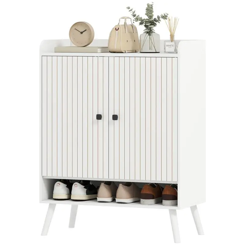 Entryway Shoe Cabinet for 15 Pairs of Shoes