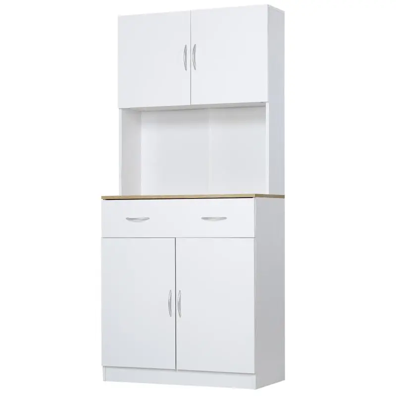 Kitchen Pantry Cabinet with Drawer, 80 x 40 x 180 cm