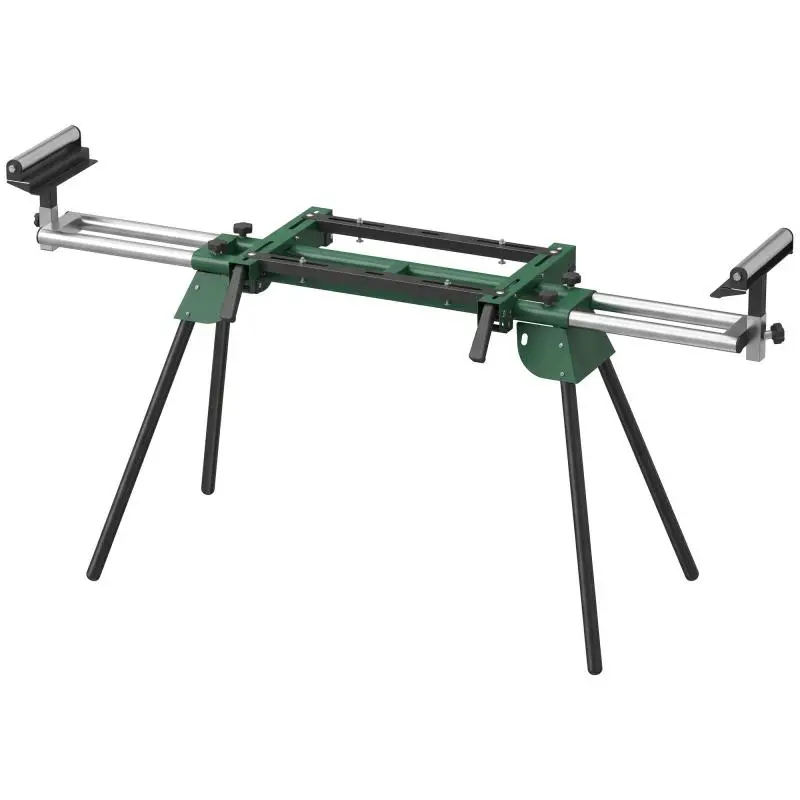 Folding Miter Saw Stand with 2 Support Rollers