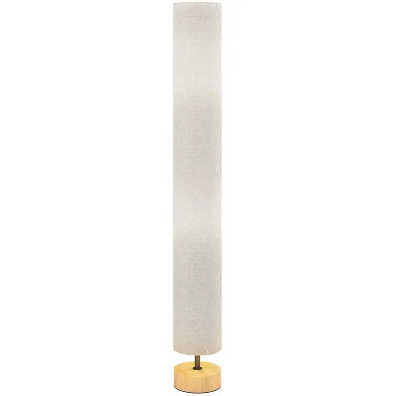 Floor Lamp with Linen Shade and E27 Sockets