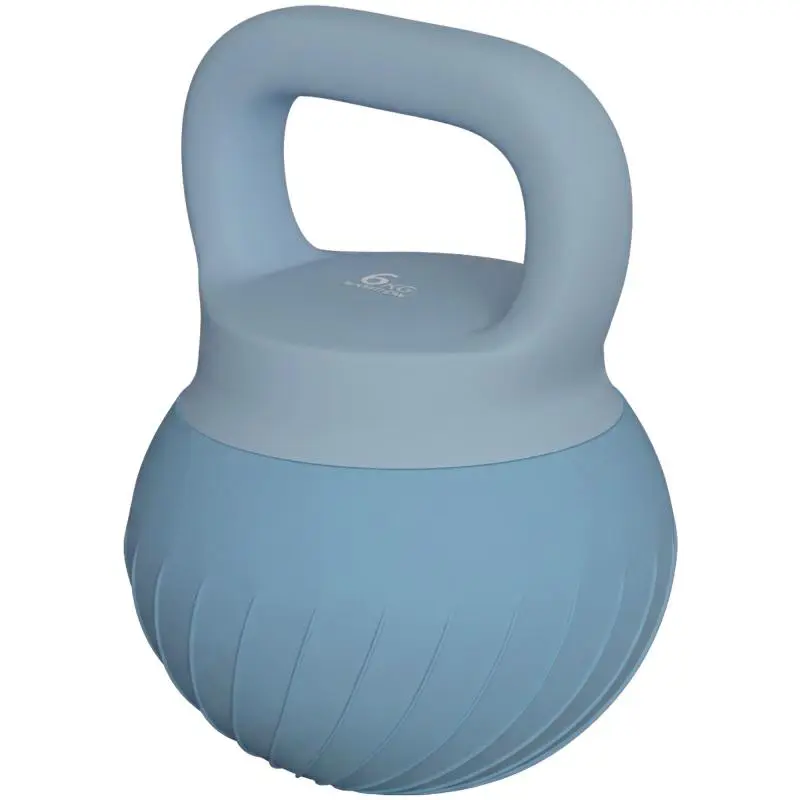 6 kg Kettlebell with Metallic Sand Filling and Non-Slip Handle for Training, 20.5x20.5x26.5 cm, Blue