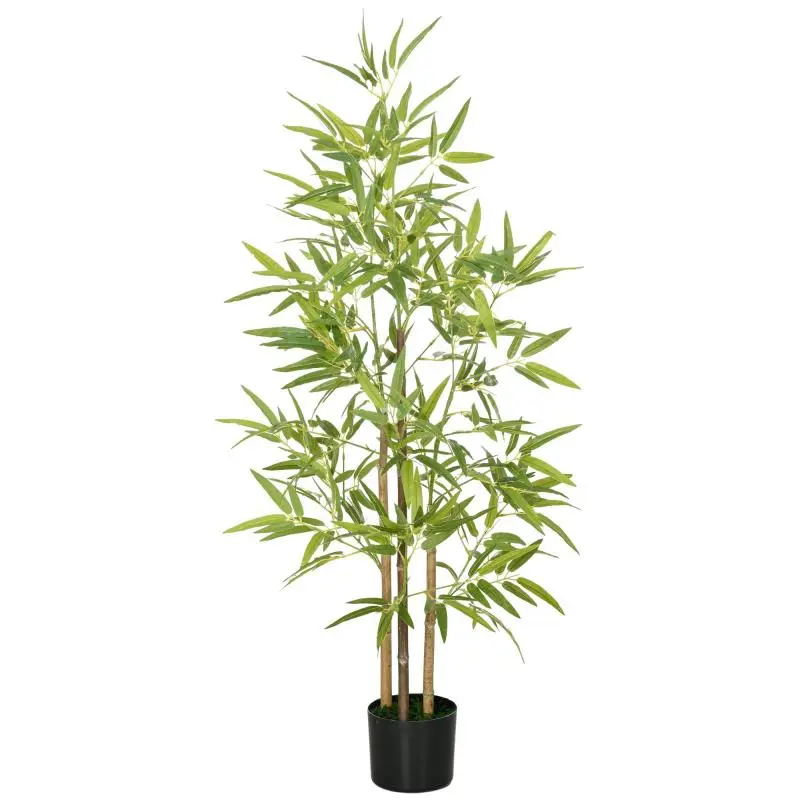 Artificial Bamboo Plant with Pot, 120 cm