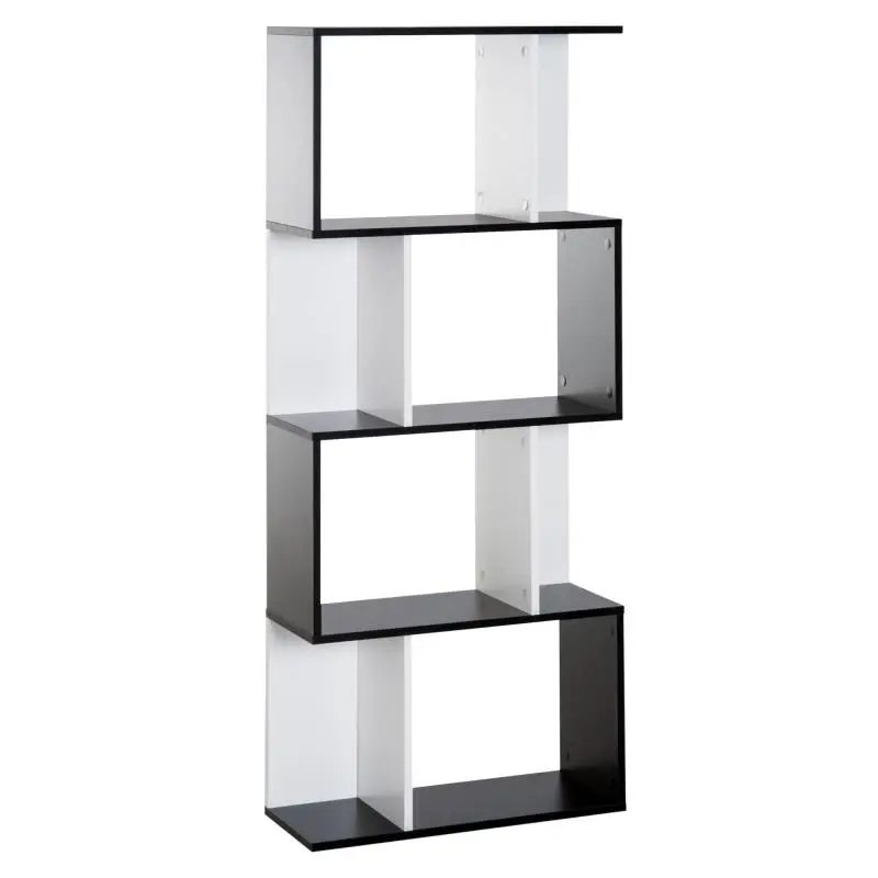 5-Tier S-Shaped Bookcase