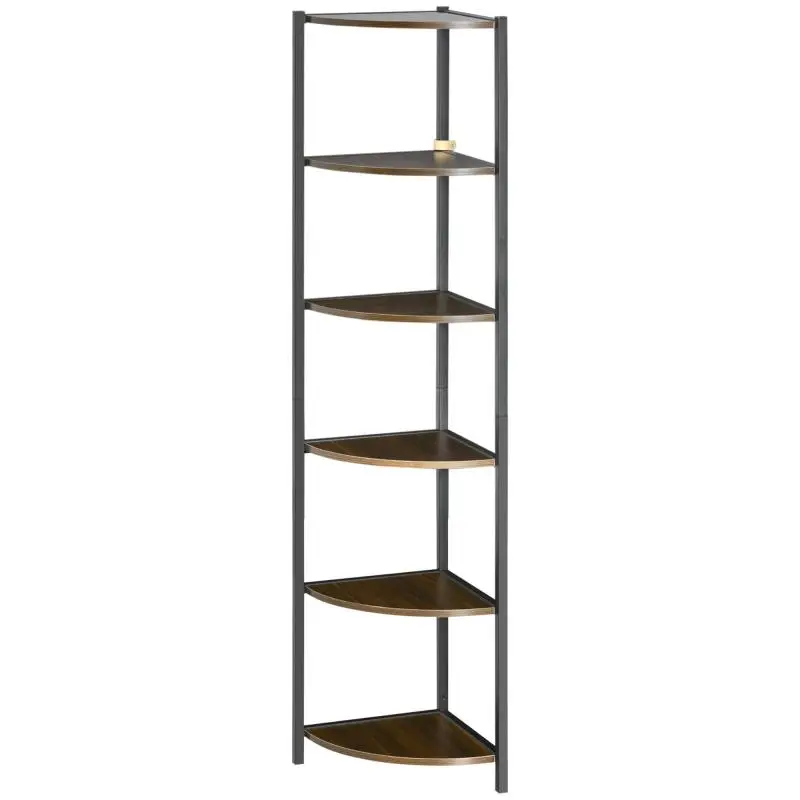 6-Tier Corner Bookcase