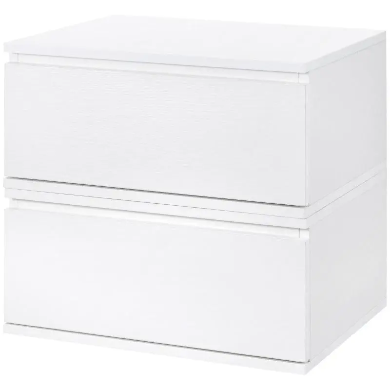 Floating Nightstand Set with Drawer, 49 × 38 × 23 cm
