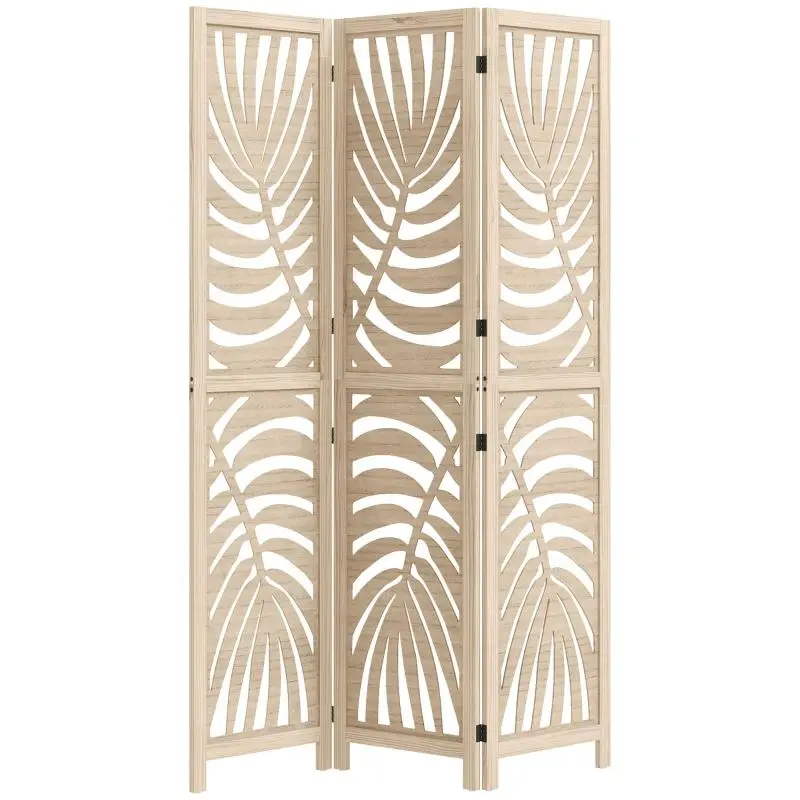 3-Panel Folding Room Divider, 170 cm