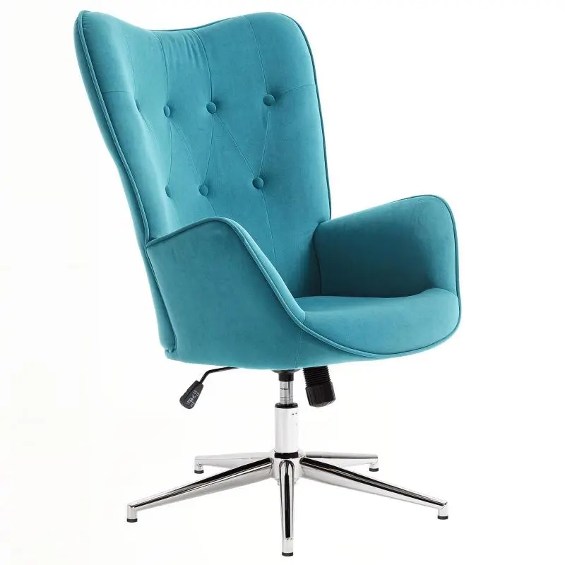 Velvet Office Chair with Swivel and Adjustable Height