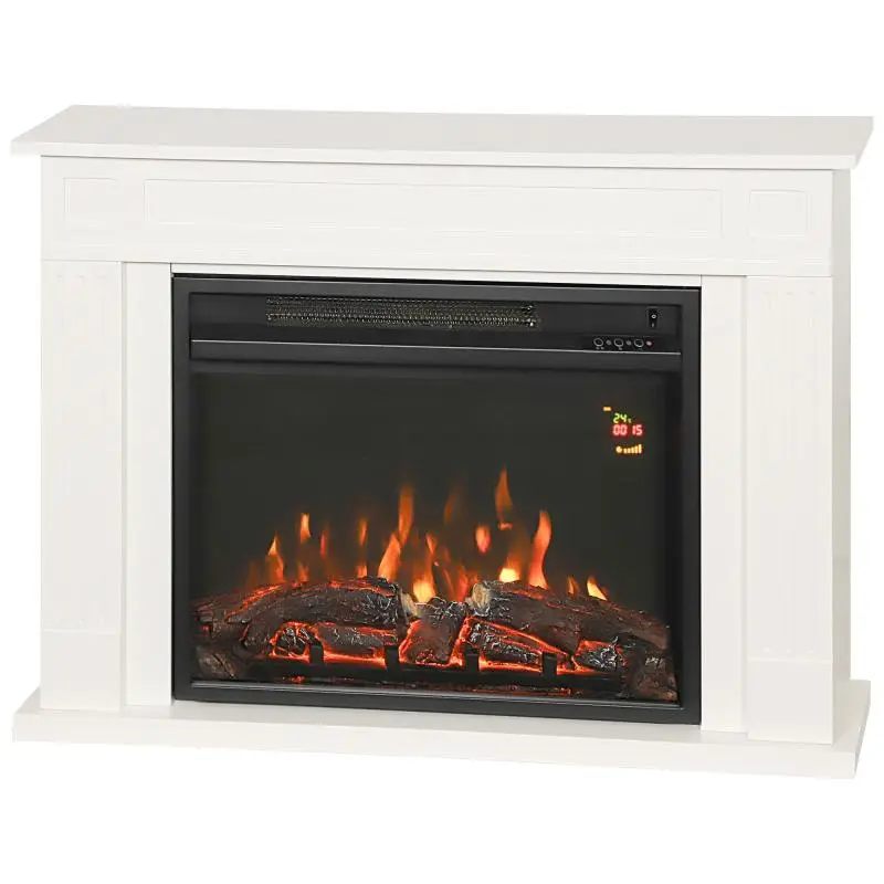 Electric Fireplace with Remote Control and Timer
