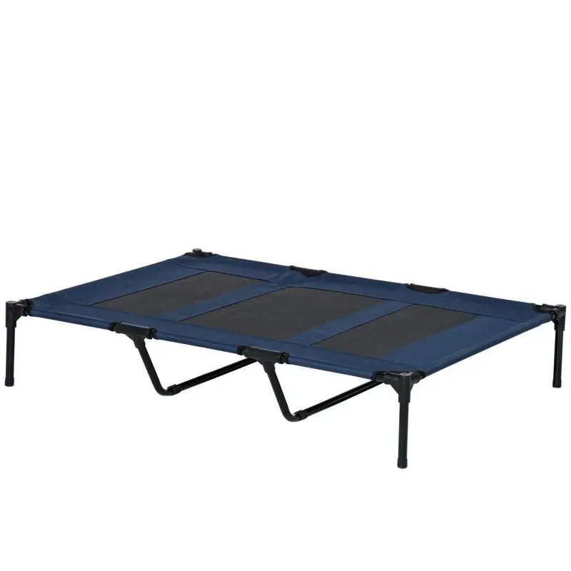 XXL Raised Pet Bed, 122 x 92 x 23 cm, Dark Blue
