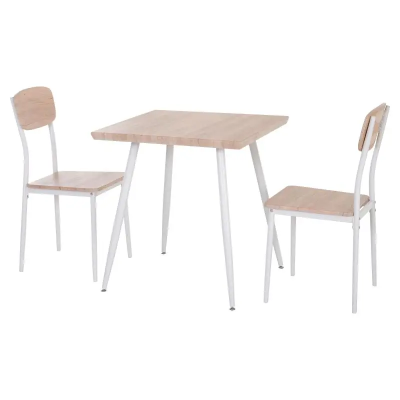3-Piece Dining Set with Metal Frame