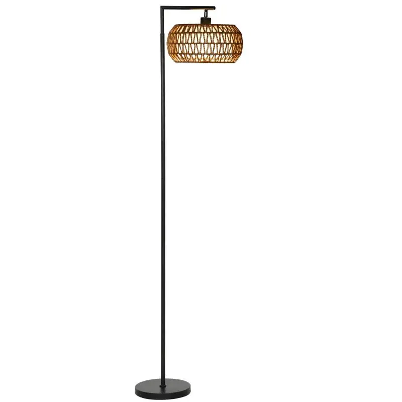 Dimmable Floor Lamp with Remote Control, 170 cm, Black