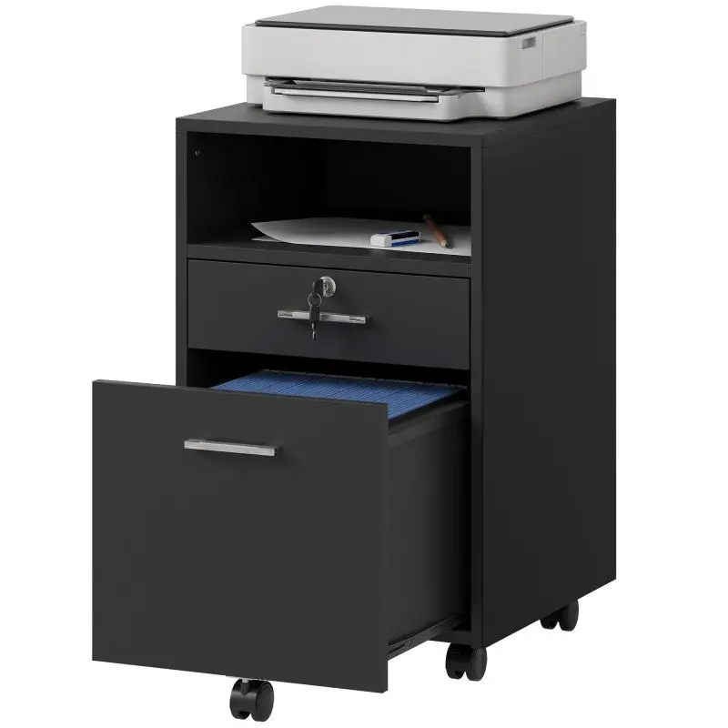 Mobile Office Cabinet with 2 Drawers