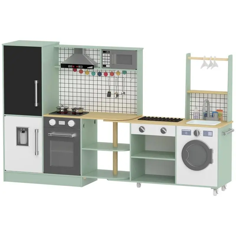Children's Play Kitchen with Rotating Countertop
