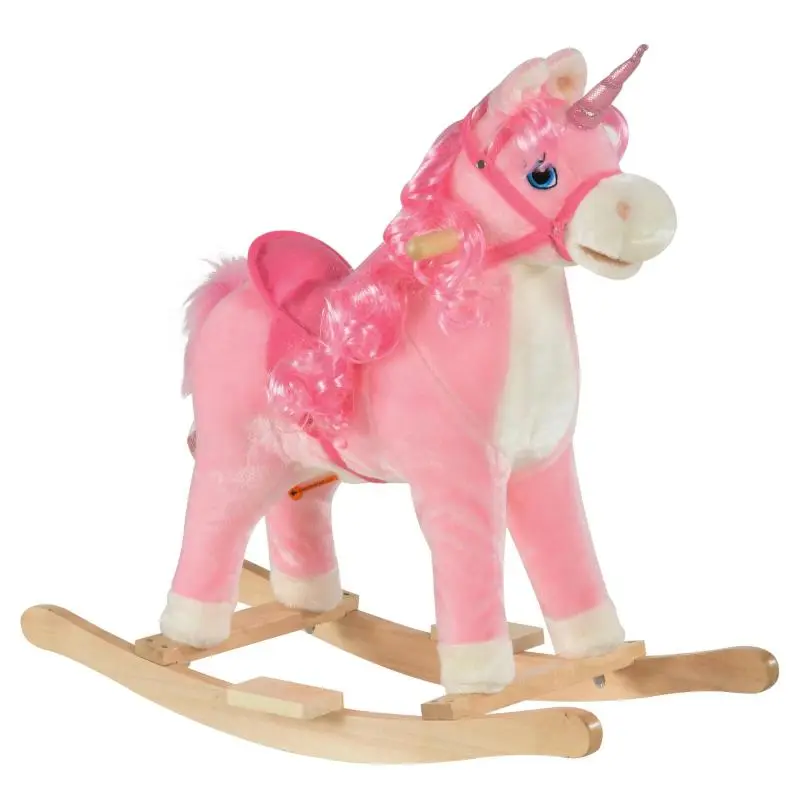 Plush Unicorn Rocking Horse with Sounds