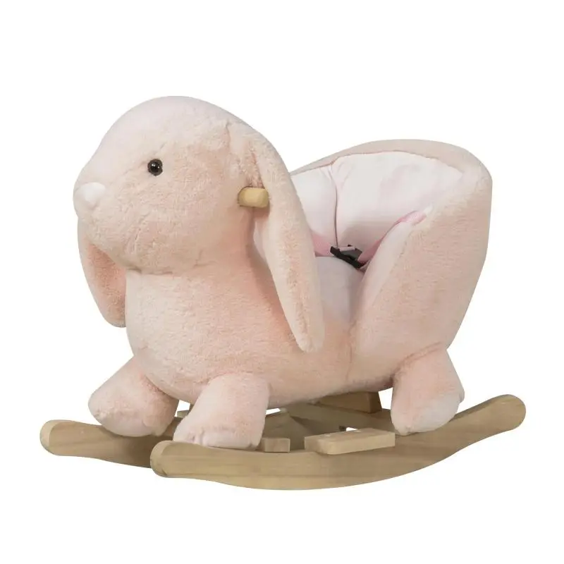 Rabbit Rocking Toy with Sound, Pink