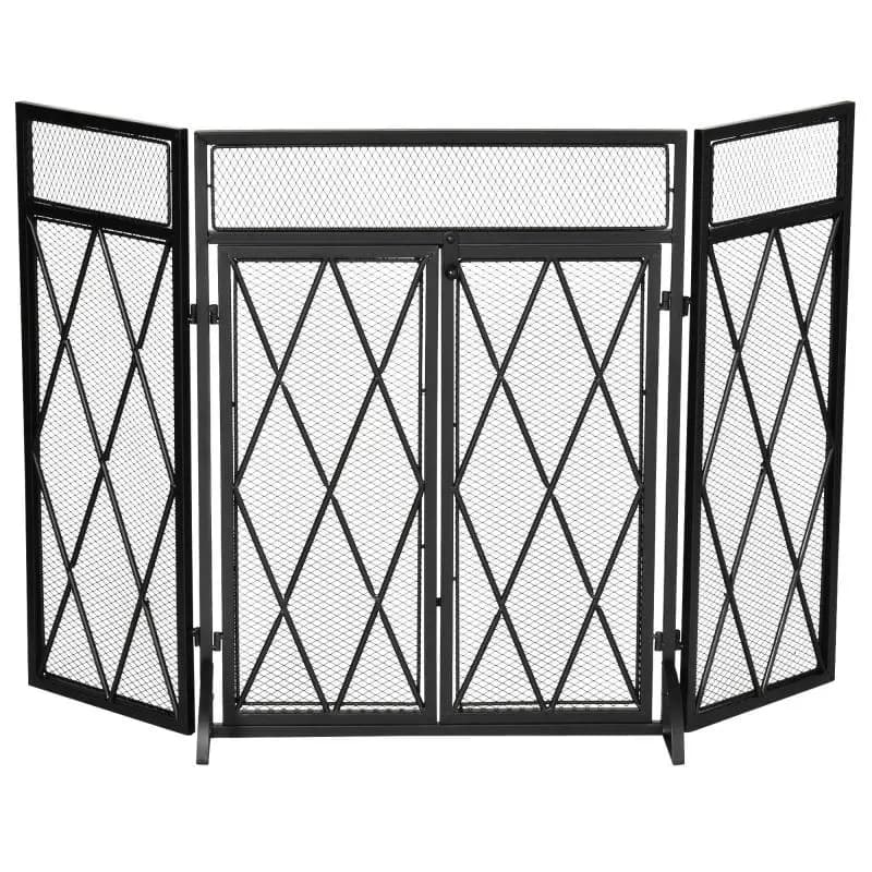 Folding 3-Panel Spark Guard, 120 cm