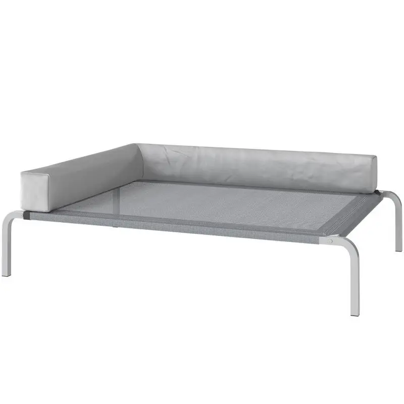 Elevated Dog Cot with L-Shaped Bolster, 110 cm