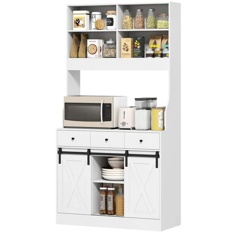Kitchen Cabinet with Shelves and Drawers