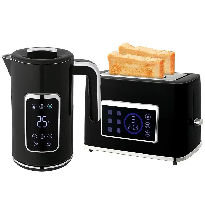 Kettle and Toaster Set with LED Touchscreen