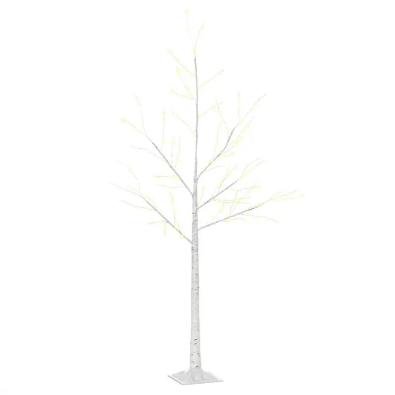 Birch Tree with 210 Warm White LED Lights, 150 cm