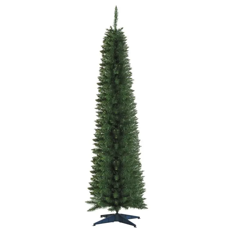 Slim Artificial Christmas Tree, 210 cm