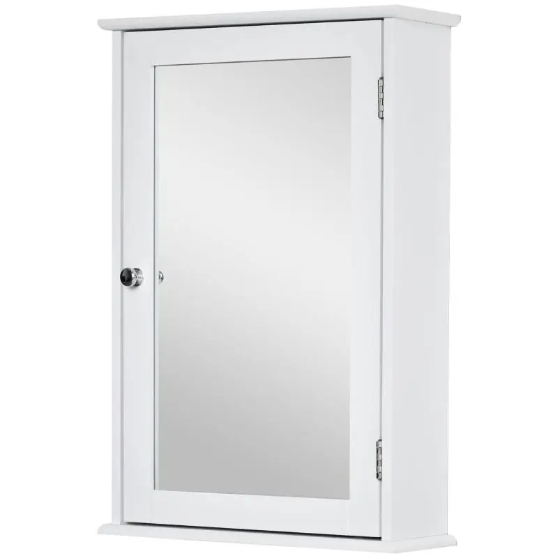 Wall-Mounted Mirrored Bathroom Cabinet, 41 x 14 x 60 cm