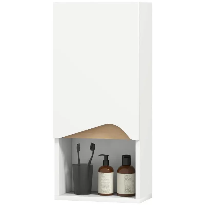 Bathroom Wall Cabinet with Soft-Close Door, 30 cm