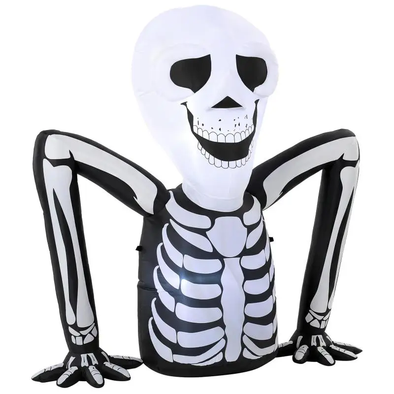 Inflatable Halloween Skeleton with LED Lights