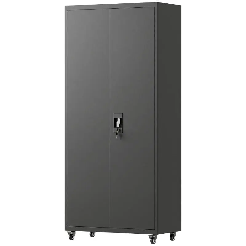 Lockable Metal Filing Cabinet with Castors