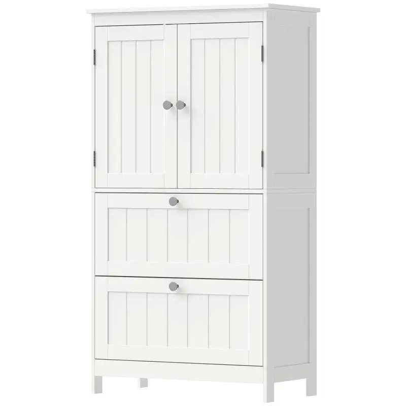 Bathroom Cabinet with 2 Drawers and Adjustable Shelf