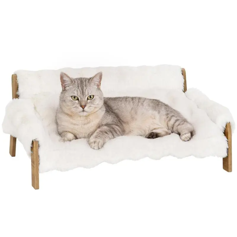 Elevated Dog Bed with Removable Cover, 70 × 47 × 30 cm