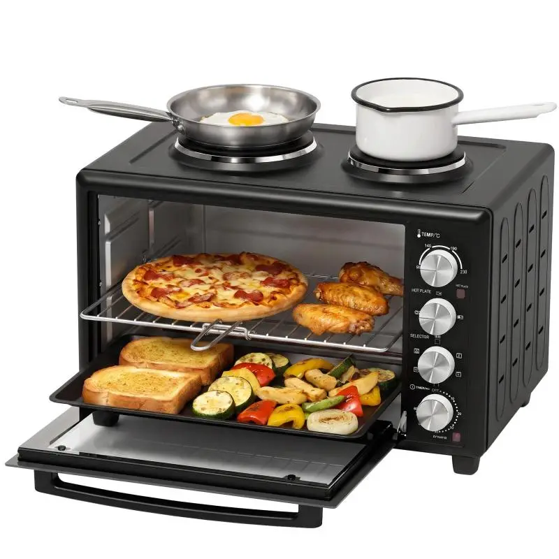 36L Mini Oven with 2 Hotplates