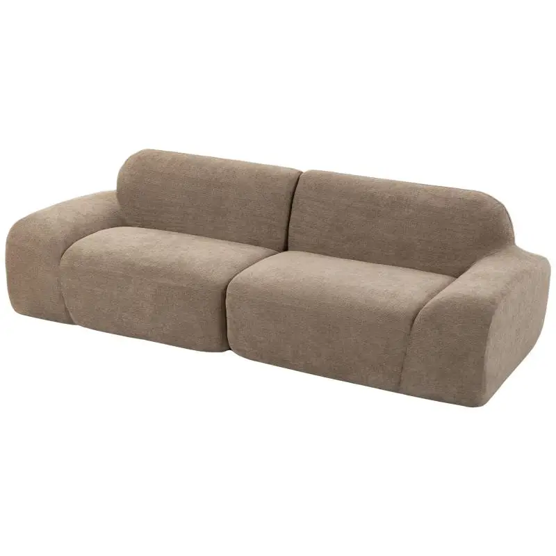 3-Seater Chenille Sofa, 244 cm