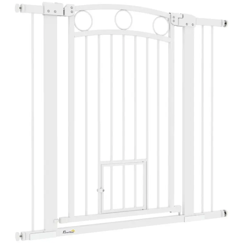 Pet Gate with Cat Door, 96 cm