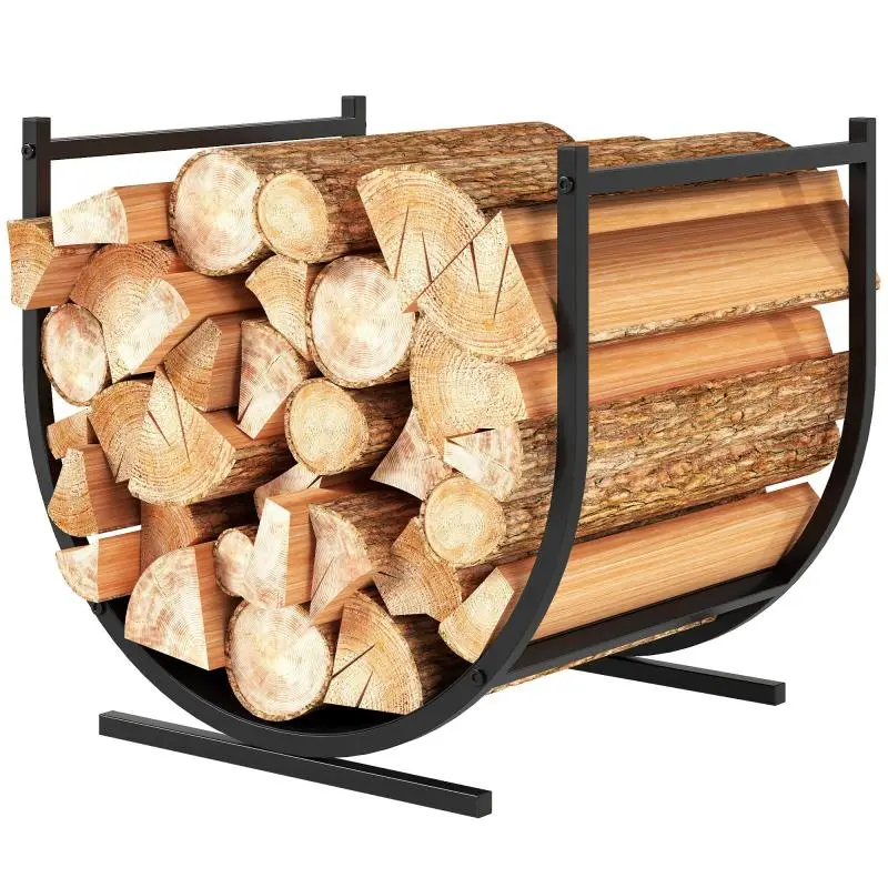Curved Fireplace Log Holder