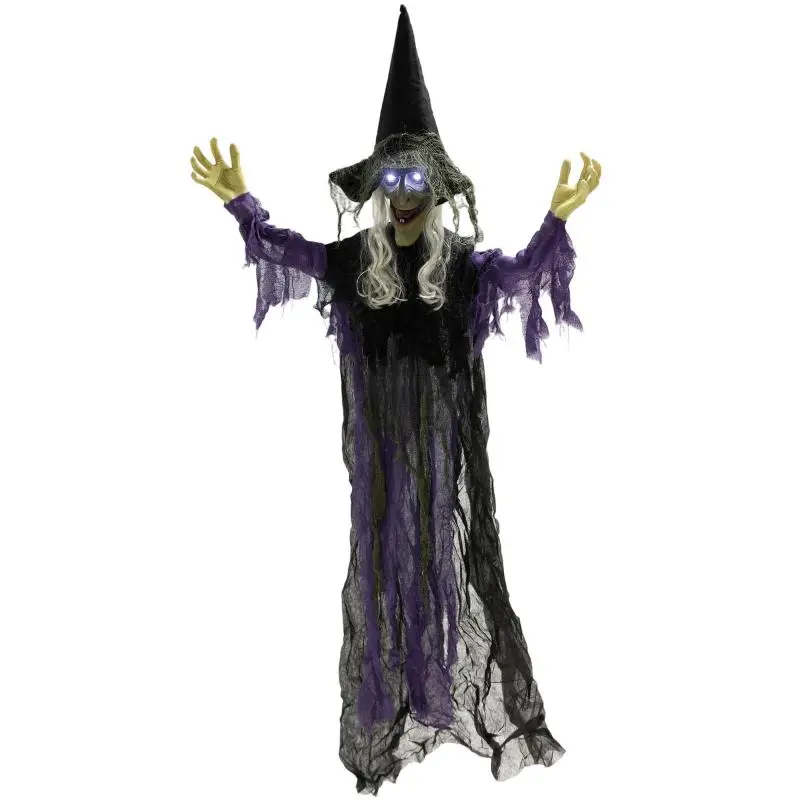 Hanging Halloween Witch Decoration, 183 cm