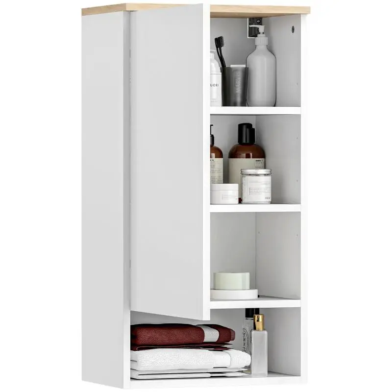 Wall-Mounted Bathroom Cabinet with Adjustable Shelves